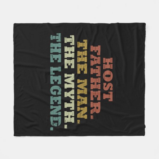 Gelukkige vaders dag cadeau ideeën beste gastheer  fleece deken (Voorkant (Horizontaal))