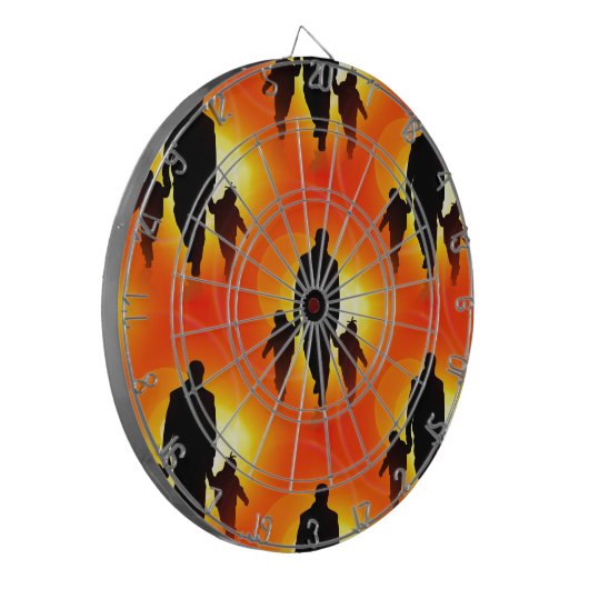 gelukkige vaders dag dartbord (Voorkant Links)