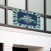 gelukkige vaders dag...Ik hou van je Spandoek (Buitenkant Gebouw)