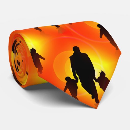 gelukkige vaders dag mannen stropdas (Opgerold)