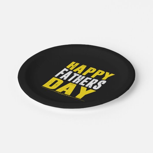 gelukkige vaders dag papieren bordje (Gekanteld)