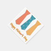 gelukkige vaders dag servet (Hoek)