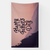 gelukkige vaders dag spandoek (Verticaal)