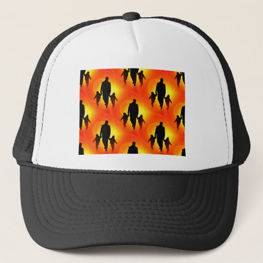 gelukkige vaders dag trucker pet (Voorkant)