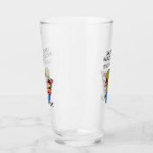 Gelukkige Vader's Scheetdag Grappige Scheetgrap Glas (Links)