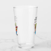 Gelukkige Vader's Scheetdag Grappige Scheetgrap Glas (Rechts)