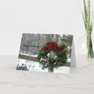 Gelukkige Vakantie Feestdagen Kaart