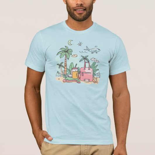 Gelukkige vakantie t-shirt (Voorkant)