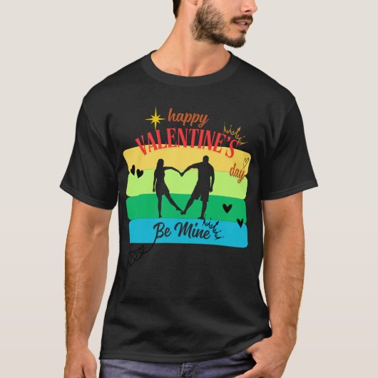 Gelukkige Valentijn "Be Mine" T-shirt (Voorkant)