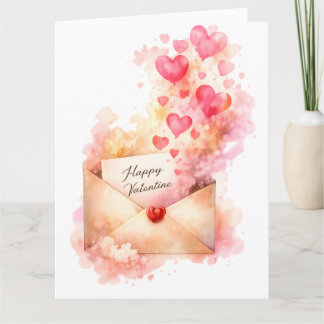 Gelukkige Valentijn Romantische Liefde Kaart
