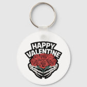 Gelukkige Valentijn Zelfs Botten hebben liefde nod Sleutelhanger (Voorkant)