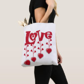 GELUKKIGE VALENTIJNSDAG 2024 LIEFDE ROOD HART TOTE BAG (Dichtbij)