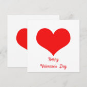 Gelukkige Valentijnsdag 2025 Aangepast Lief Rood H Feestdagenkaart (Voorkant / Achterkant)