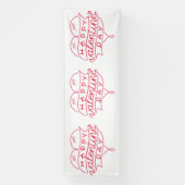 Gelukkige Valentijnsdag 4x12 Vinyl Banner (Verticaal)