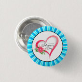 Gelukkige Valentijnsdag-53816 Ronde Button 3,2 Cm (Voorkant /achterkant)
