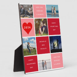 Gelukkige Valentijnsdag 6 Foto Grid Sherpa Fotoplaat