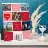 Gelukkige Valentijnsdag 6 Foto Grid Sherpa Fotoplaat (Zijkant)