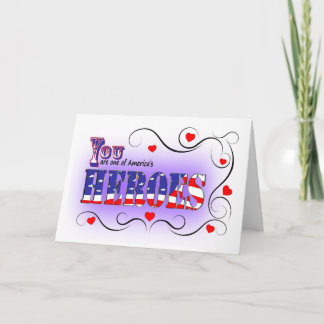 Gelukkige Valentijnsdag aan een Amerikaanse Held Feestdagen Kaart