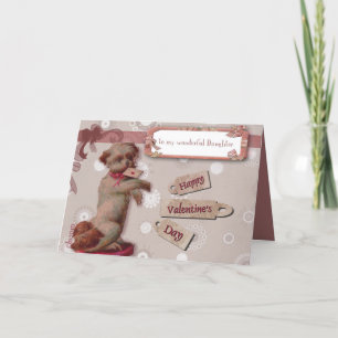 gelukkige Valentijnsdag aan mijn dochter leuke Feestdagen Kaart