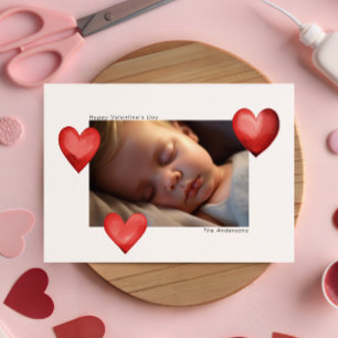 Gelukkige Valentijnsdag aangepaste foto moderne Feestdagenkaart