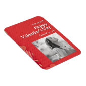 Gelukkige Valentijnsdag Aangepaste foto rode harte Magneet (Rechterzijde)
