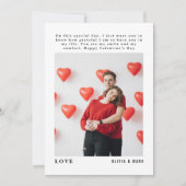 Gelukkige Valentijnsdag aangepaste fotocollage Feestdagenkaart (Voorkant)