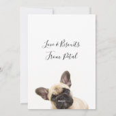 Gelukkige Valentijnsdag Aangepaste Franse Bulldog Feestdagenkaart (Achterkant)