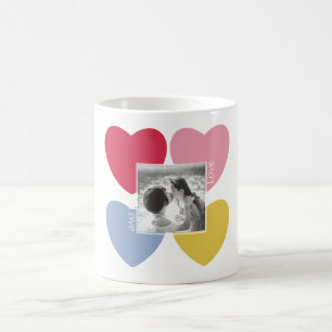 Gelukkige Valentijnsdag - aangepaste liefdesfoto m Koffiemok