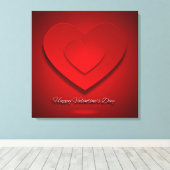 Gelukkige Valentijnsdag Achtergrond-25565 Canvas Afdruk (Insitu (Houten vloer))