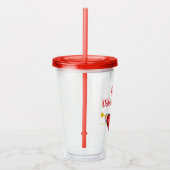 Gelukkige Valentijnsdag Acryl Drinkbeker (Rechts)