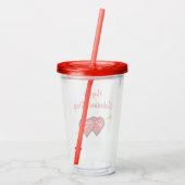 Gelukkige Valentijnsdag Acryl Drinkbeker (Achterkant)