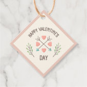 Gelukkige Valentijnsdag - Arrows Bedankjes Labels (Voorkant)