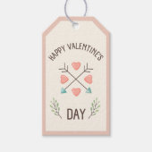 Gelukkige Valentijnsdag - Arrows Cadeaulabel (Voorkant)