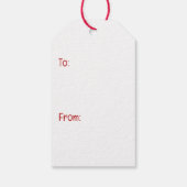 Gelukkige Valentijnsdag Beagle Honden Cadeaulabel (Achterkant)