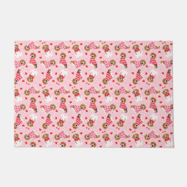 Gelukkige Valentijnsdag Beagle Honden Deurmat