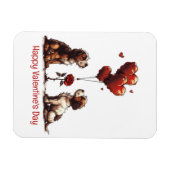 Gelukkige Valentijnsdag Beagle Honden Magneet (Horizontaal)