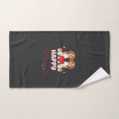 Gelukkige Valentijnsdag Beagle Koppel Handdoek (Handdoek)