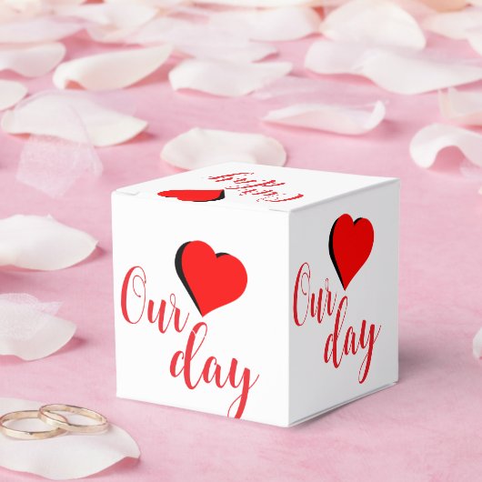 Gelukkige Valentijnsdag Bedankdoosjes (Huwelijk)