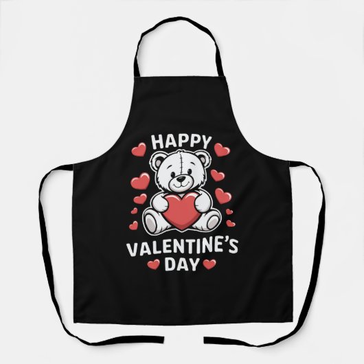 Gelukkige Valentijnsdag Beer vday  Schort (Voorkant)