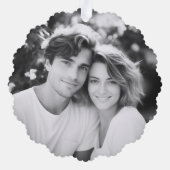 Gelukkige Valentijnsdag ben mijn harten foto Ornament Kaart (Achterkant)