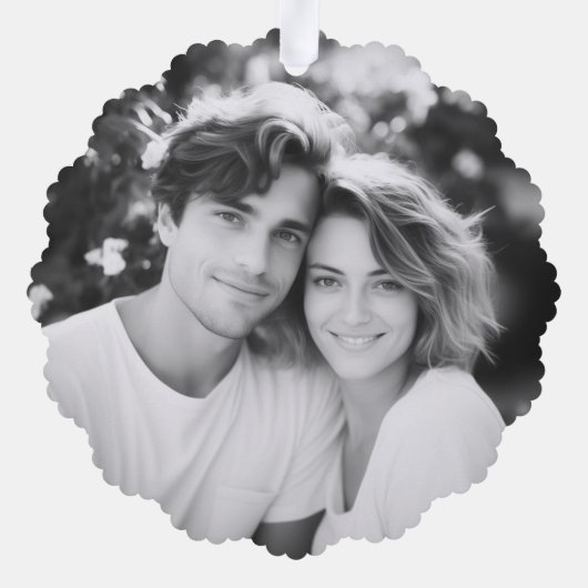 Gelukkige Valentijnsdag ben mijn harten foto Ornament Kaart (Achterkant)