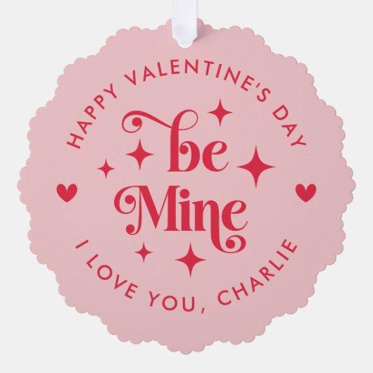 Gelukkige Valentijnsdag ben mijn harten foto Ornament Kaart (Voorkant)