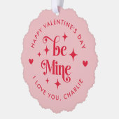 Gelukkige Valentijnsdag ben mijn harten foto Ornament Kaart (Links)