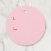 Gelukkige Valentijnsdag Berner Berghonden Bedankjes Labels (Achterkant)