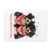 Gelukkige Valentijnsdag Berner Berghonden Magneet (Horizontaal)