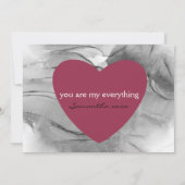 Gelukkige Valentijnsdag Black & Red Hearts Feestdagenkaart (Achterkant)