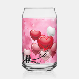 Gelukkige Valentijnsdag Blikvorm Glas