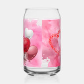 Gelukkige Valentijnsdag Blikvorm Glas (Rechts)