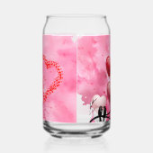 Gelukkige Valentijnsdag Blikvorm Glas (Links)