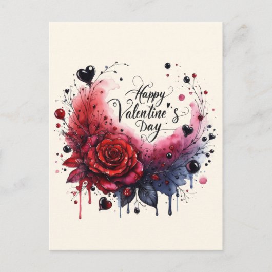 Gelukkige Valentijnsdag Briefkaarten (Voorkant)